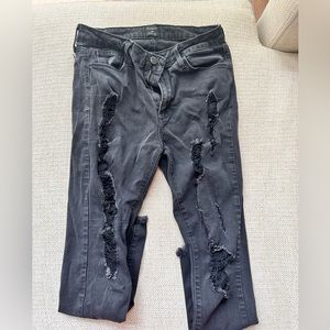 JustBlack ripped skinny jeans